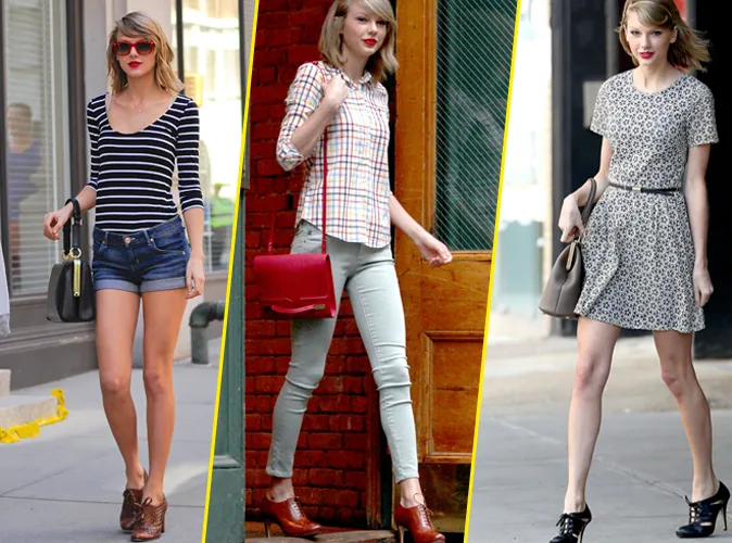 Mode : Taylor Swift : les chaussures Richelieu, sa fashion 