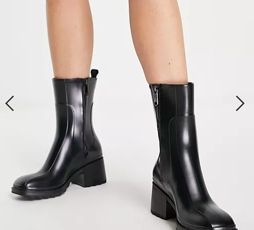 Botte de cheap pluie a talon