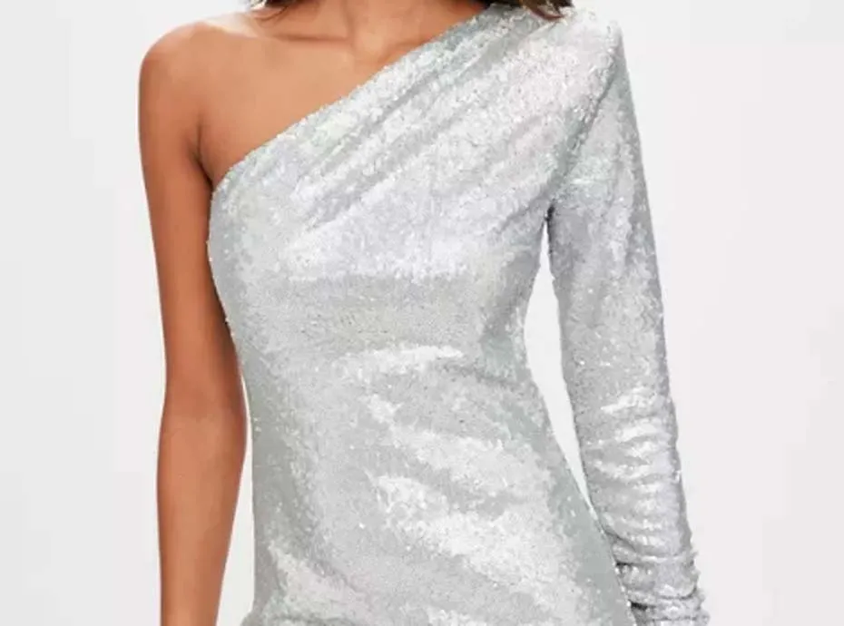 robe sequin missguided