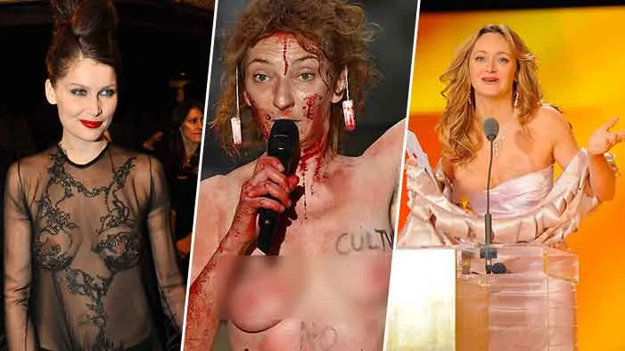 En images - Laetitia Casta, Corinne Masiero, Julie Ferrier… quand les César sont perturbés par la nudité !